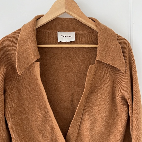 Nanushka Jodi Rib Trimmed Cardigan - Picture 7 of 13